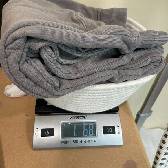 A-Cold-Wall Sweatpants Men's XL Gray Solid Logo 100% Cotton Tapered Drawstring - Picture 10 of 10